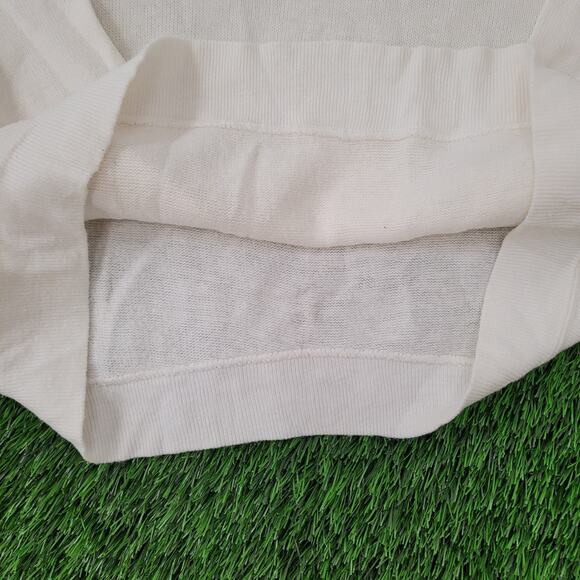 Vintage Ramstein-Varsity Sweater Womens Large 22x23 Ivory - Picture 10 of 12
